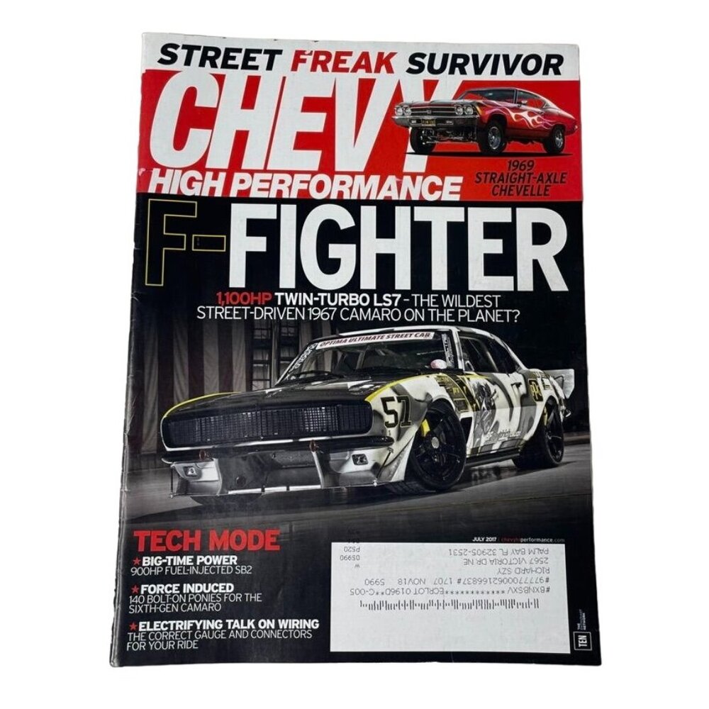 Chevrolet Enthusiast Chevy High Performance Magazine July 2017 u Twin Turbo LS7
